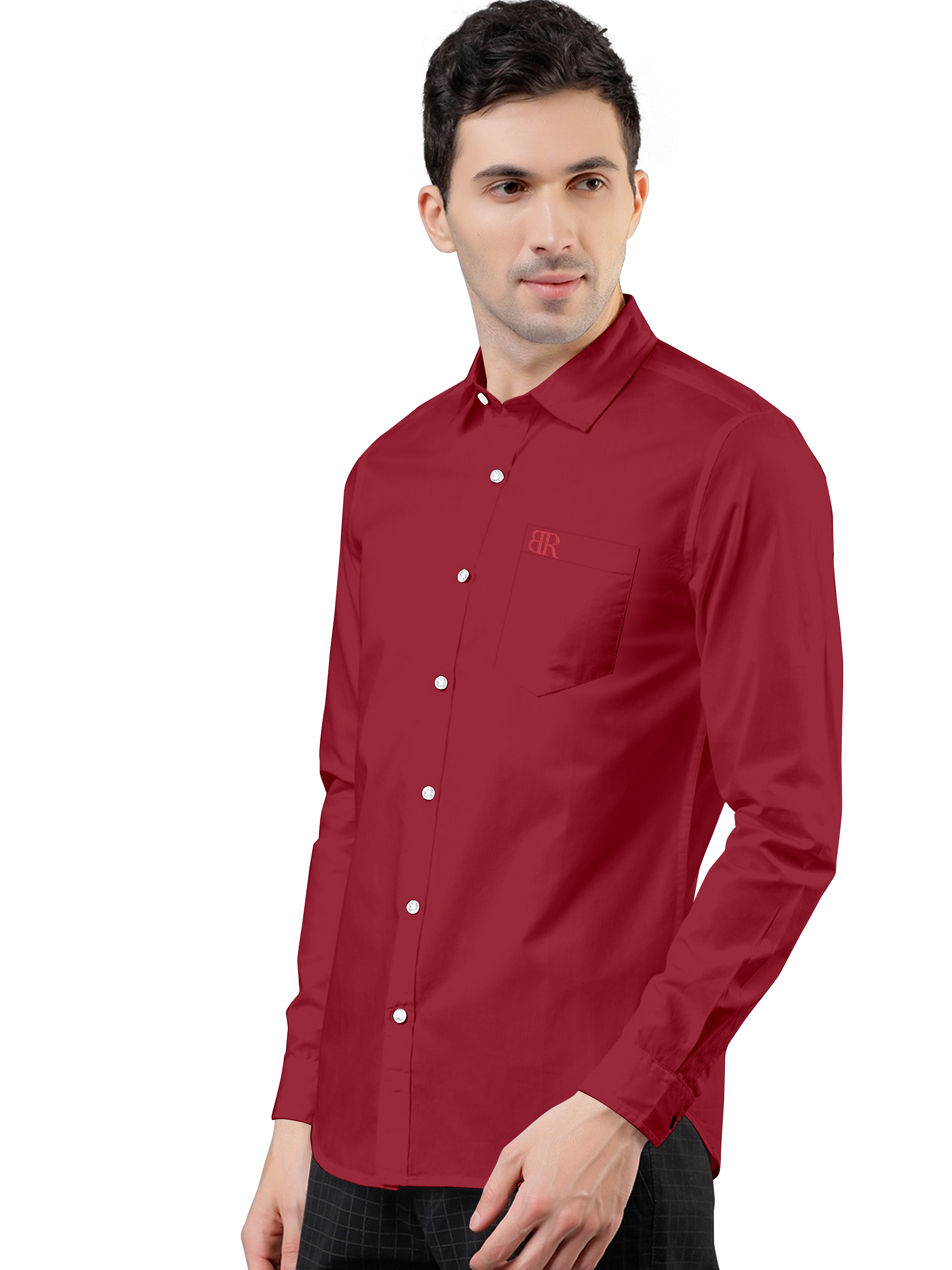 Maroon formal shirt
