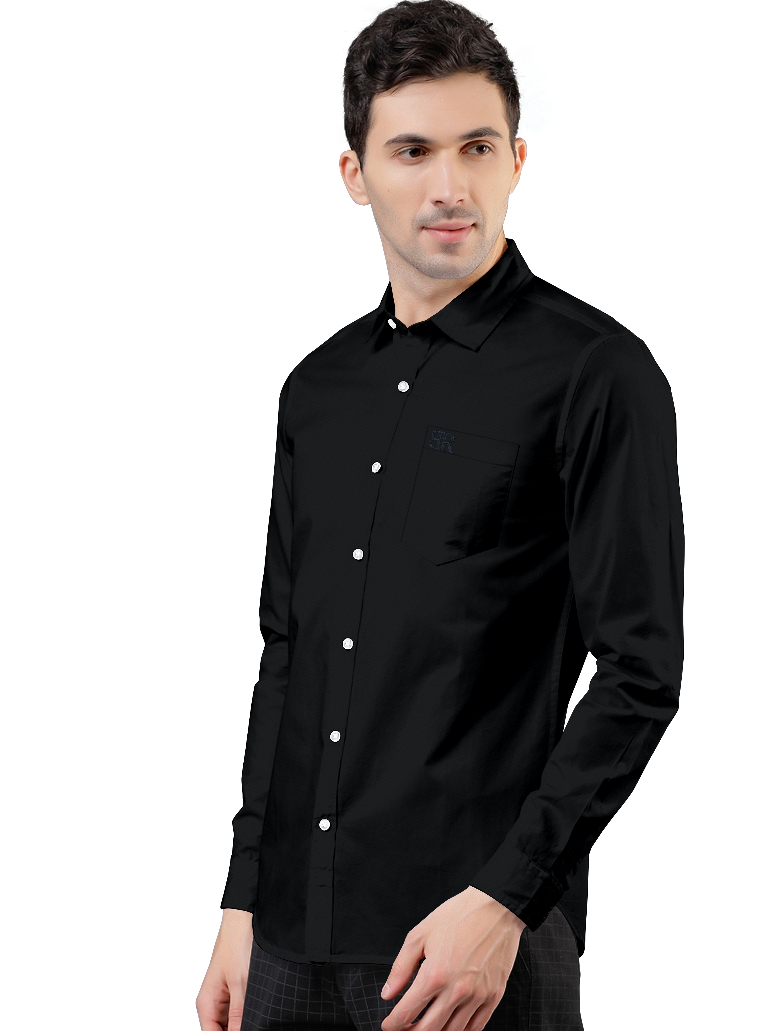 Black formal shirt